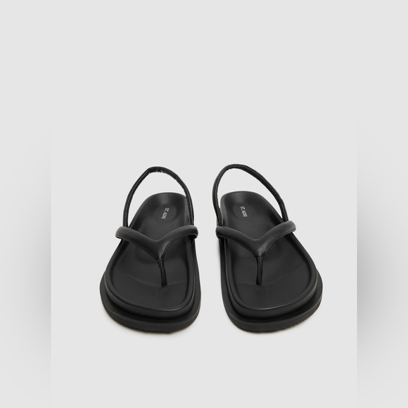 NWT St. Agni Sling Back Thong Sandal in Black